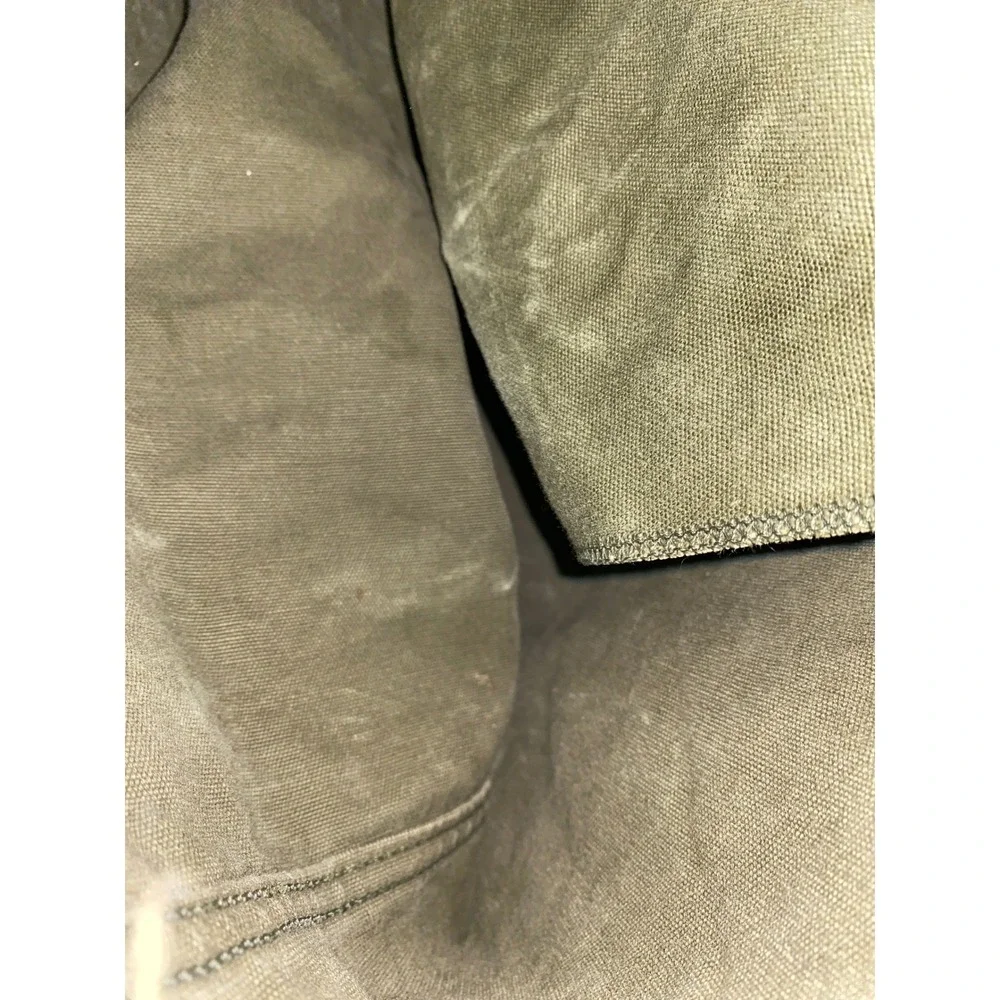Vintage Olive Green Military Surplus Canvas Duffle Bag Heavy Duty Utility Sack
